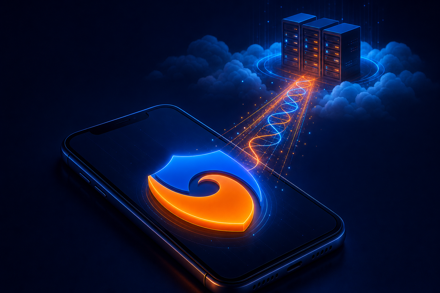VisionGuard native VPN connection to secure servers